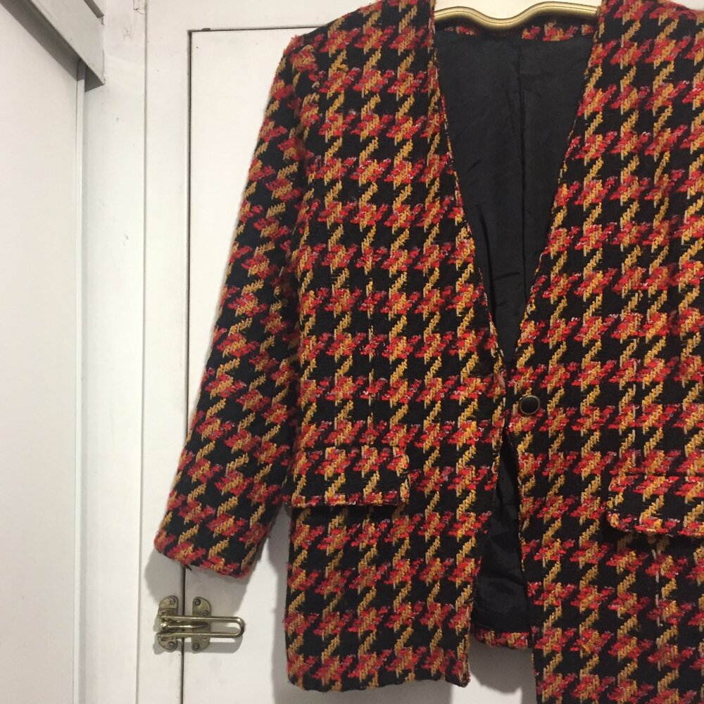 VINTAGE WOMEN'S PLAID JACKETS SIZE L